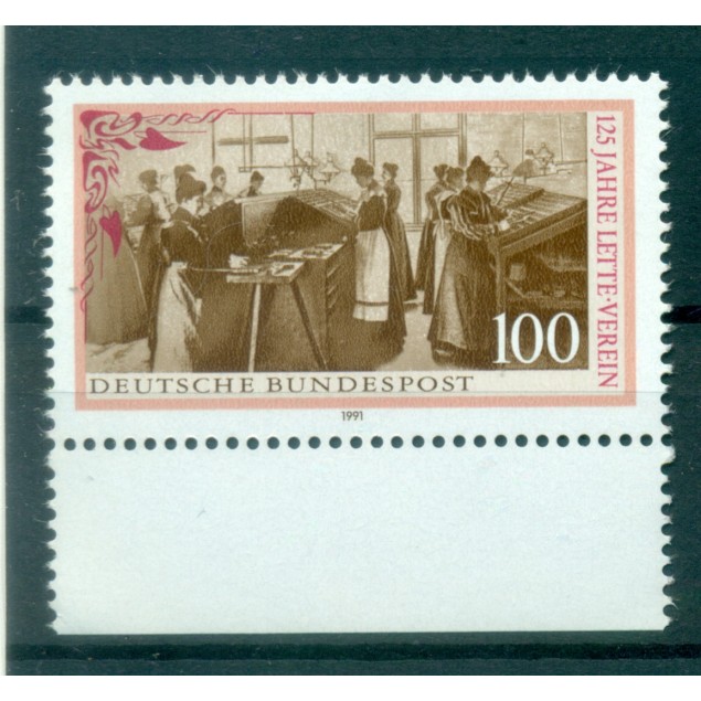 Allemagne  1991 - Y & T n.1353 - Association Lette (Michel n. 1521)