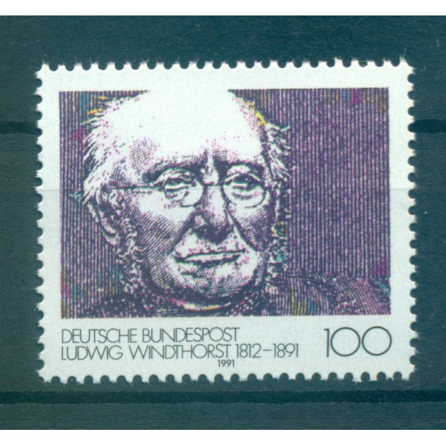 Allemagne  1991 - Y & T n. 1342 - Ludwig Windthorst (Michel n. 1510)