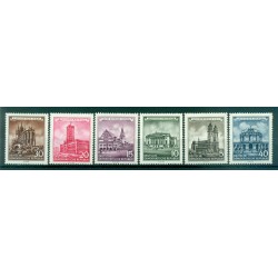 Allemagne - RDA 1955 - Y & T n. 229/34 - Edifices historiques (Michel n. 491/96)