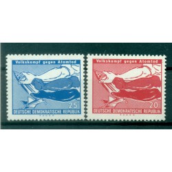 Germany - GDR 1958 - Y & T n. 375/76 - People's fight against atomic death (Michel n. 655/56)