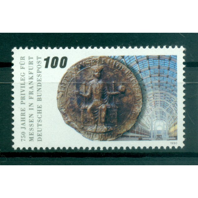 Allemagne  1990 - Michel n. 1452 - Foire de Francfort (Y & T n. 1284)
