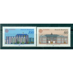 Germania 1990 - Michel n. 1461/62 - Europa. Edifici postali (Y & T n.1293/94)