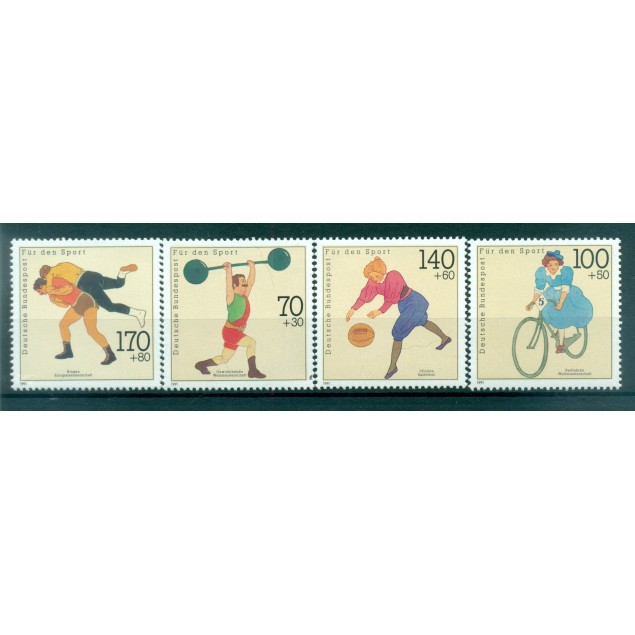Allemagne  1991 - Michel n. 1499/1502 - Evénements sportifs de l'année (Y & T n. 1331/34)