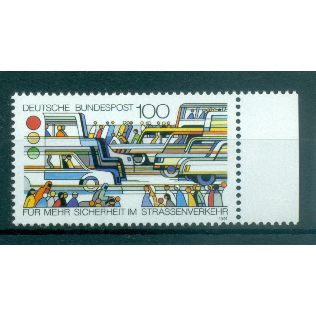 Allemagne  1991 - Y & T n. 1382 - Sécurité routière (Michel n. 1554)