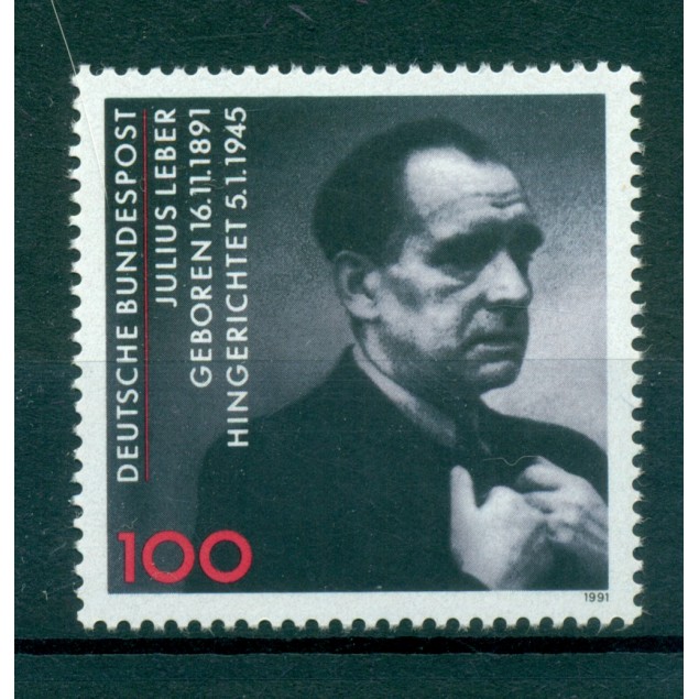 Allemagne  1991 - Y & T n. 1406 - Julius Leber (Michel n. 1574)