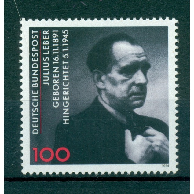 Germany 1991 - Y & T n. 1406 - Julius Leber (Michel n. 1574)