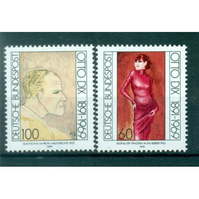 Allemagne  1991 - Y & T n. 1404/05 - Otto Dix (Michel n. 1572/73)