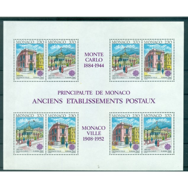 Monaco 1990 - Y & T feuillet n. 49 - Europa (Michel feuillet n. 47)