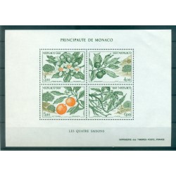 Monaco 1991 - Y & T sheet n. 52 - Orange tree's four seasons (Michel sheet n. 52)