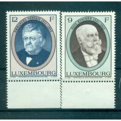 Luxembourg 1990 - Y & T n. 1195/96 - Hommes d'Ètat luxembourgeois (Michel n. 1245/46)