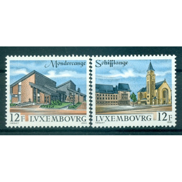 Luxembourg 1990 - Y & T n. 1201/02 - Série touristique (Michel n. 1251/52)
