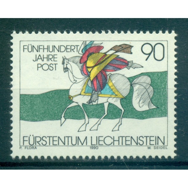 Liechtenstein 1990 - Y & T n. 945 - Postal relations in Europe (Michel n. 1004)