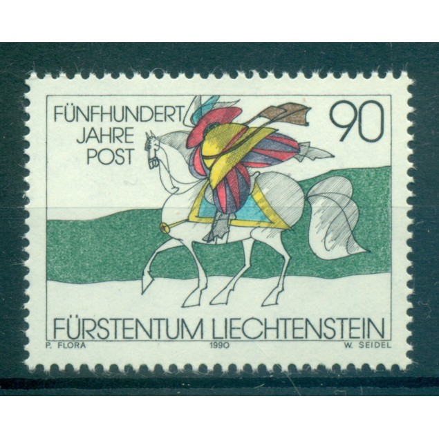 Liechtenstein 1990 - Y & T n. 945 - Relations postales en Europe (Michel n. 1004)