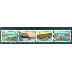Switzerland 1991 - Y & T n. 1378/81 - Bridges (Michel n. 1450/53)