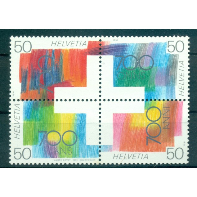 Switzerland 1991 - Y & T n. 1368/71 - Swiss Confederation (Michel n. 1438/41)