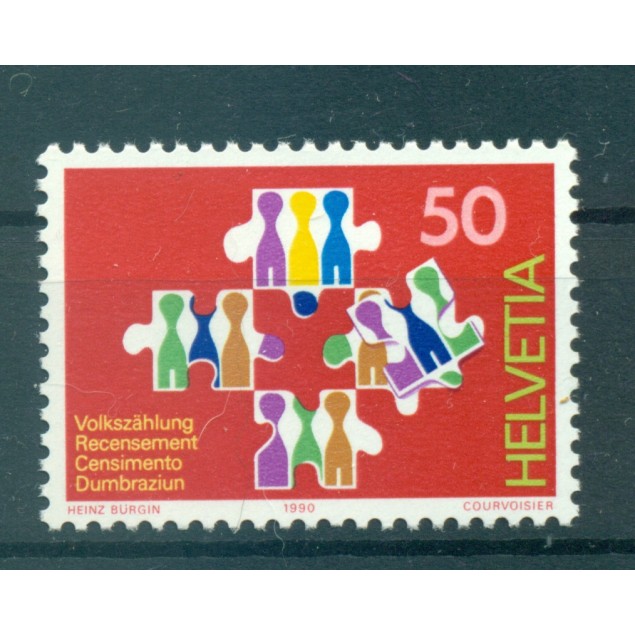 Suisse 1990 - Y & T n. 1363 - Recensement (Michel n. 1435)