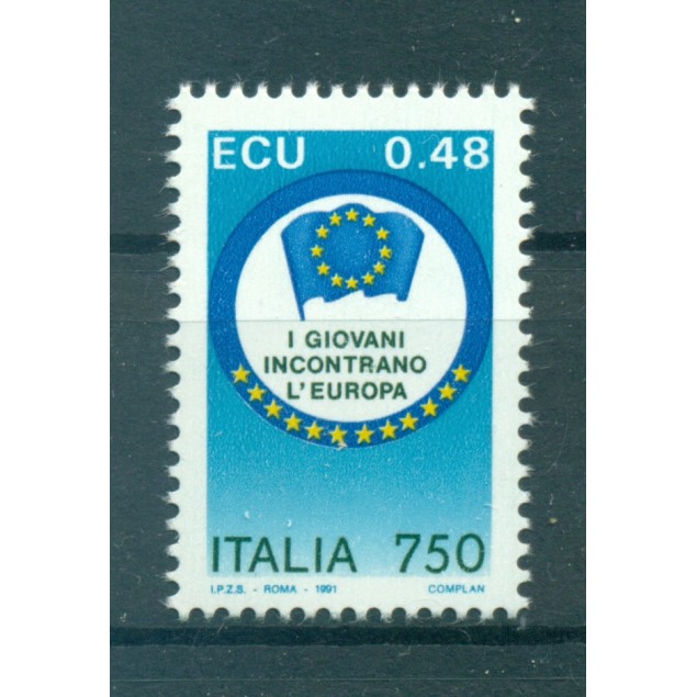 Italia 1991 - Y & T n. 1907 - I giovani incontrano l'Europa (Michel n. 2175)