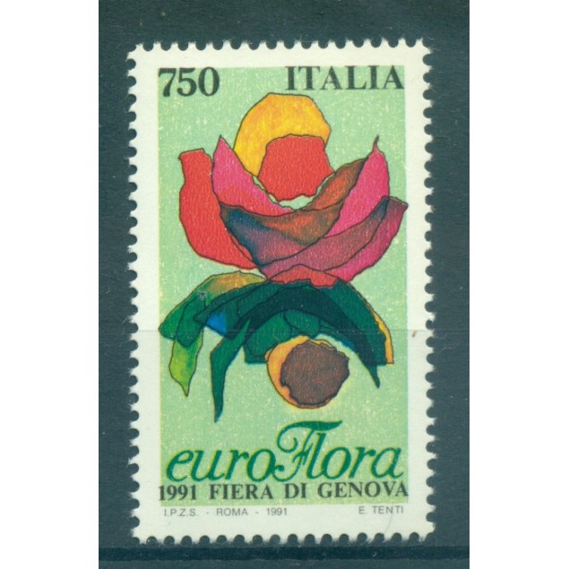 Italy 1991 - Y & T n. 1899 - EUROFLORA '91 (Michel n. 2167)