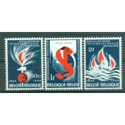 Belgique  1964 - Y & T n. 1290/92 - Internationale socialiste (Michel n. 1350/52)