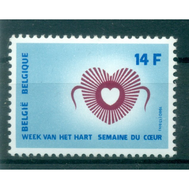 Belgium 1980 - Y & T n. 1992 - Heart week (Michel n. 2044)