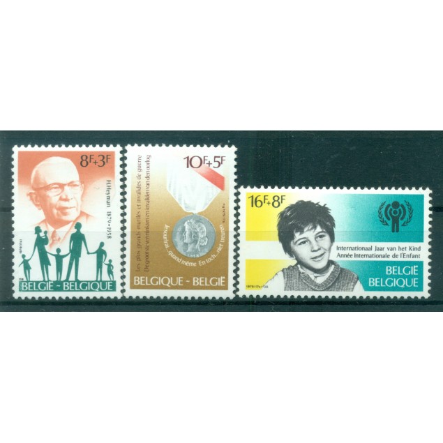 Belgio 1979 - Y & T n. 1960/62 - Solidarietà (Michel n. 2007/09)