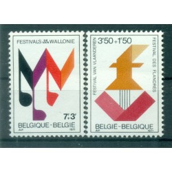 Belgio 1971 - Y & T n. 1599/1600 - Festival delle Fiandre e della Vallonia (Michel n. 1651/52)