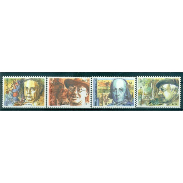 Belgium 1986 - Y & T n. 2225/28 - Belgian personalities  (Michel n. 2277/80)