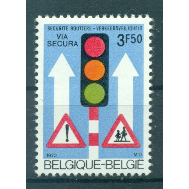 Belgique 1972 - Y & T n. 1617 - Sécurité routière (Michel n. 1671)