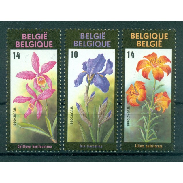 Belgio 1990 - Y & T n. 2357/59 - Esposizione floreale (Michel n. 2409/11)