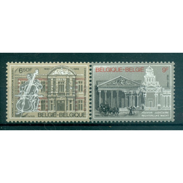 Belgio 1982 - Y & T n. 2034/35 - Serie "commemorativa" (Michel n. 2086/87)