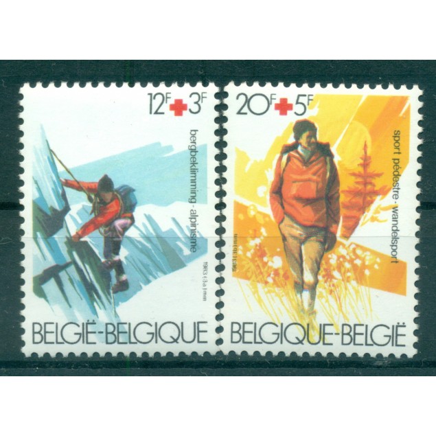 Belgio 1983 - Y & T n. 2082/83 - Croce rossa belga (Michel n. 2134/35)