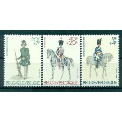 Belgium 1981 - Y & T n. 2030/32 - Old uniforms (Michel n. 2083/85)