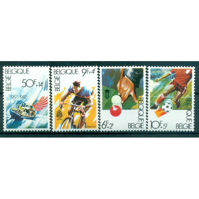 Belgique 1982 - Y & T n. 2039/42 - Sports (Michel n. 2091/94)