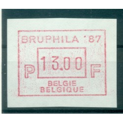 Belgio 1987 - Michel n. 6 - Francobollo automatico BRUPHILA. 13 f. (Y & T n. 12)