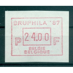 Belgio 1987 - Michel n. 6 - Francobollo automatico BRUPHILA. 24 f. (Y & T n. 12)