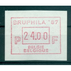 Belgique 1987 - Michel n. 6 - Timbre de distributeur BRUPHILA  24 f. (Y & T n. 12)