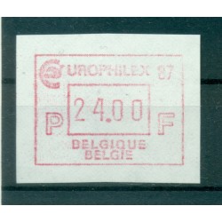 Belgique 1987 - Michel n. 8 - Timbre de distributeur EUROPHILEX '87 24 f. (Y & T n. 14)