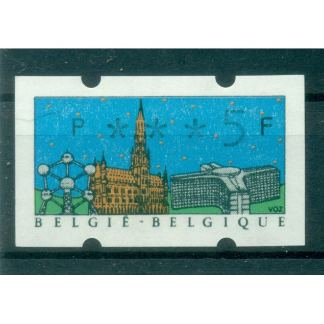 Belgium 1990 - Michel n. 22 I - Variable value stamp. Type Klüssendorf  5 f. (Y & T n. 30)