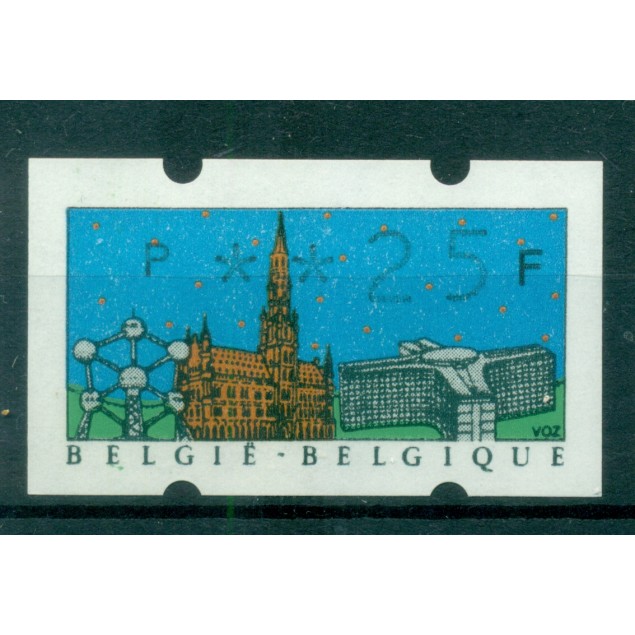 Belgique 1990 - Michel n. 22 I - Timbre de distributeur. Type Klüssendorf  25 f. (Y & T n. 30)