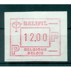 Belgique 1985 - Michel n. 4 - Timbre de distributeur RELIFIL  12 f. (Y & T n. 10)