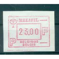 Belgique 1985 - Michel n. 4 - Timbre de distributeur RELIFIL  25 f. (Y & T n. 10)