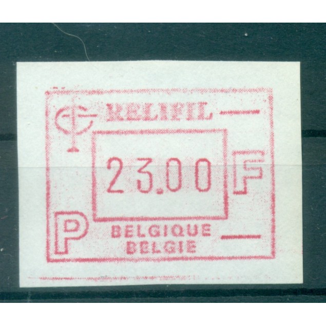 Belgique 1985 - Michel n. 4 - Timbre de distributeur RELIFIL  25 f. (Y & T n. 10)
