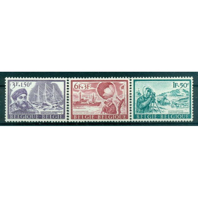 Belgio 1966 - Y& T n. 1391/93 - Spedizioni antartiche (Michel n. 1448/50)