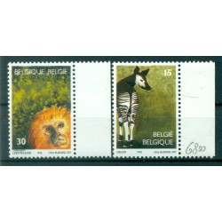 Belgio 1992 - Y & T n. 2486/87 - Giardino zoologico d'Anversa (Michel n. 2538/39)