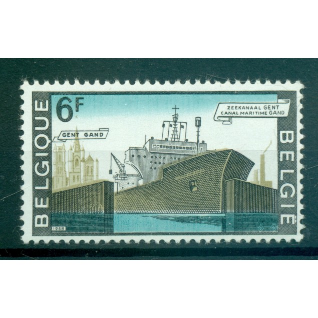 Belgio 1968 - Y & T n. 1479 - Canale marittimo di Gand (Michel n. 1536)