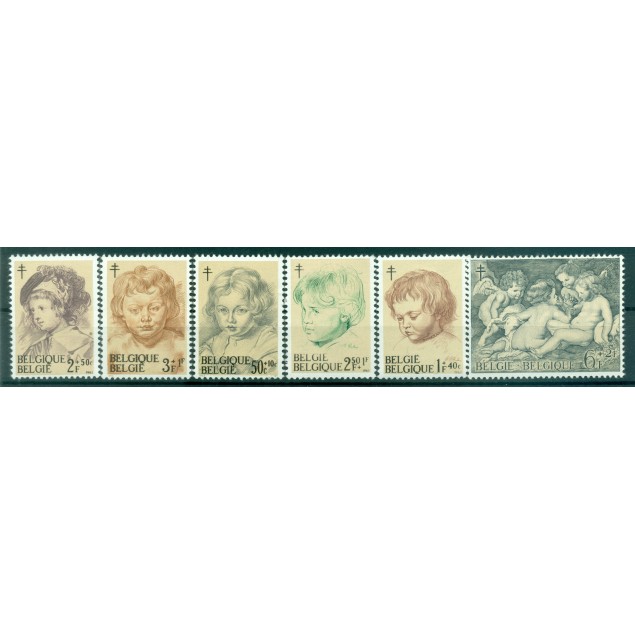 Belgio 1963 - Y & T n. 1272/77 - Anti tubercolosi (Michel n. 1332/37)