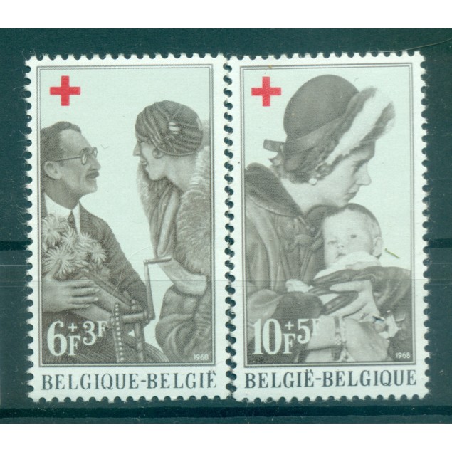Belgio 1968 - Y & T n. 1454/55 - Croce rossa (Michel n. 1509/10)