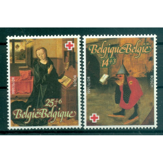 Belgio 1991 - Y & T n. 2398/99 - Croce rossa belga (Michel n. 2450/51)