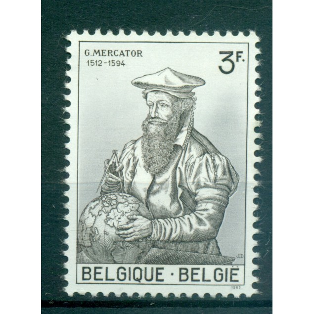Belgique  1962 - Y & T n. 1213 - Gérard Mercator (Michel n. 1273)