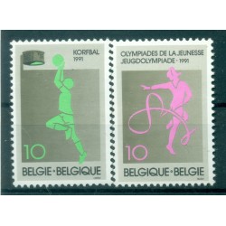 Belgique 1991 - Y & T n. 2402/03 - Manifestations sportives (Michel n. 2454/55)